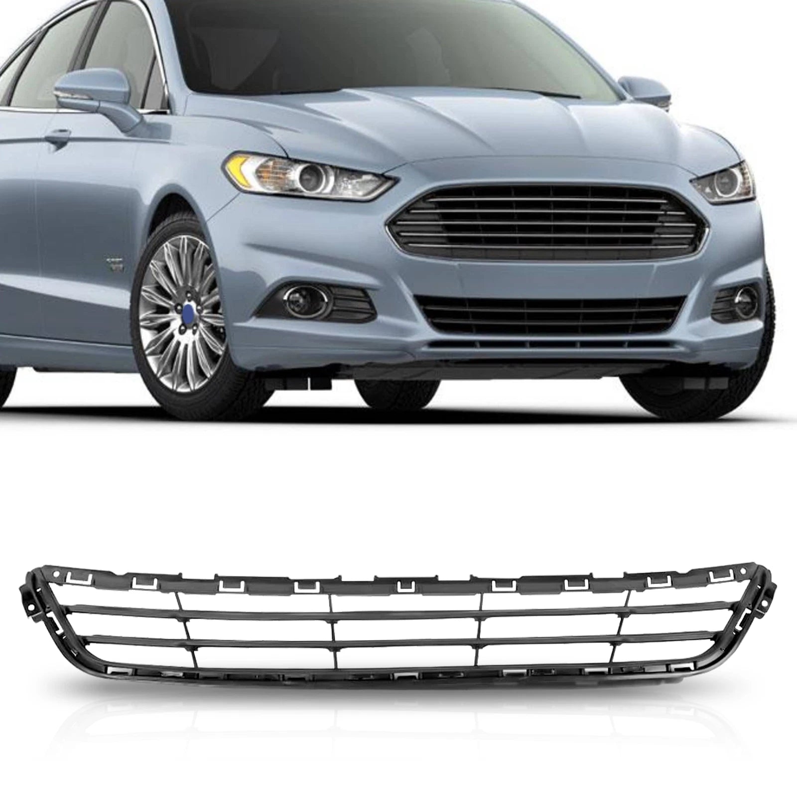Lower Grille with Chrome Trim for Ford Fusion (2013–2016)