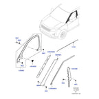 Front Windshield A-Pillar Trim for Range Rover Evoque (2020-2022)