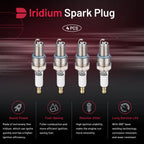 Set of 4 Spark Plugs for Dodge Caravan Dakota Dart (6578)