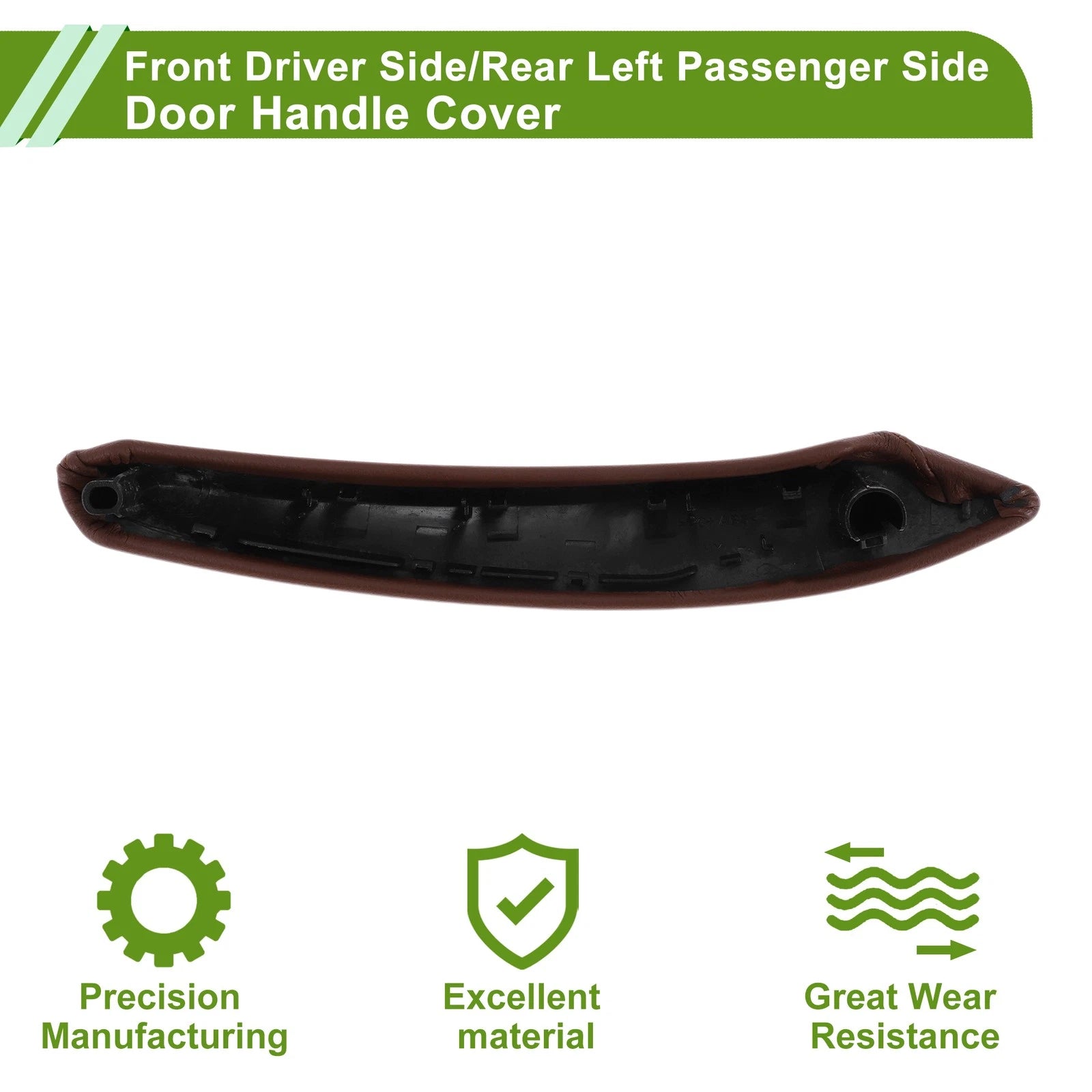 Door Panel Handle Pull Trim Cover for BMW X5 (2008–2013) No. 51416970173 Reddish Brown