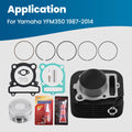 Cylinder Piston Top End Rebuild Kit for Yamaha Big Bear 350 YFM350 (1987–1999)