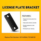Front Textured License Plate Bracket for Toyota 4Runner (2014–2023) 5211435040
