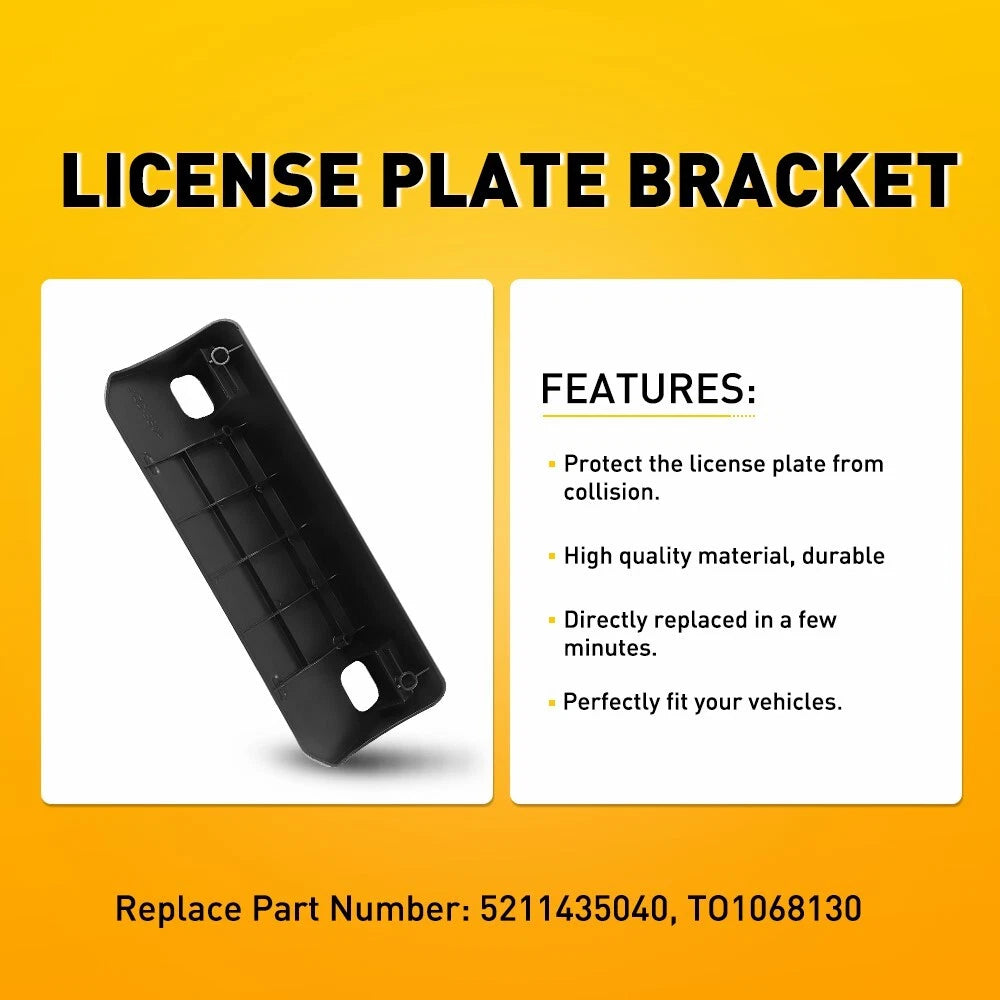 Front Textured License Plate Bracket for Toyota 4Runner (2014–2023) 5211435040