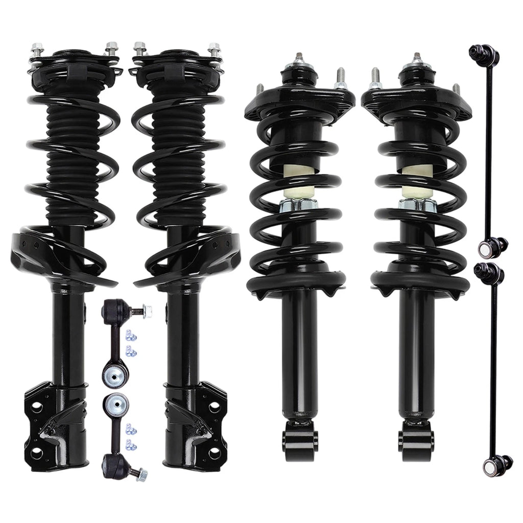 Front Rear Struts with Coil Spring Assembly Sway Bars Kit for Honda CR-V (2012–2014)