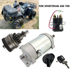Starter for Polaris Sportsman 700 (2002–2004) W/Bendix, Relay, Ignition Switch