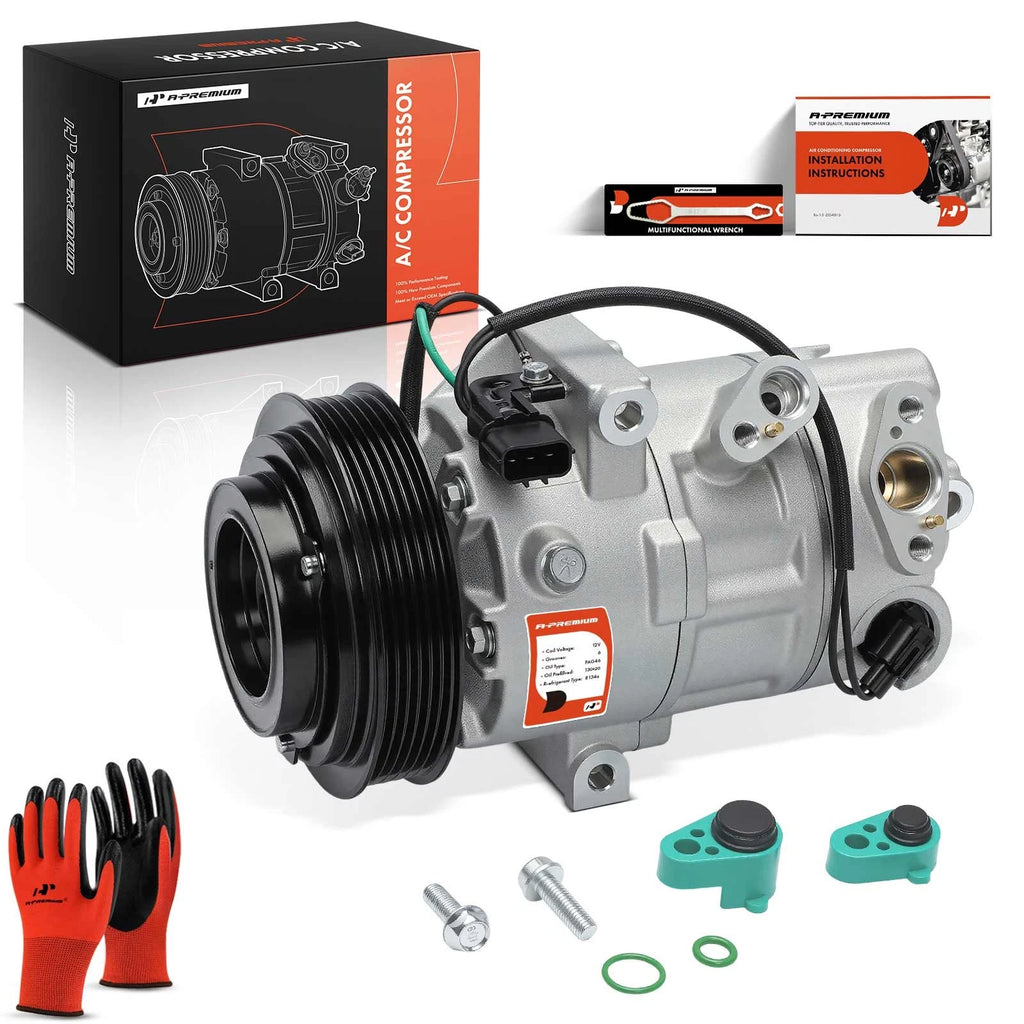 A/C Compressor with 6-Groove Pulley for Hyundai Sonata (2024–2025) Kia K5 (2021–2025)