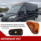 Set of 5 Amber Cab Roof Marker Running Lights for Ram ProMaster 1500 2500 3500 (2014–2023)