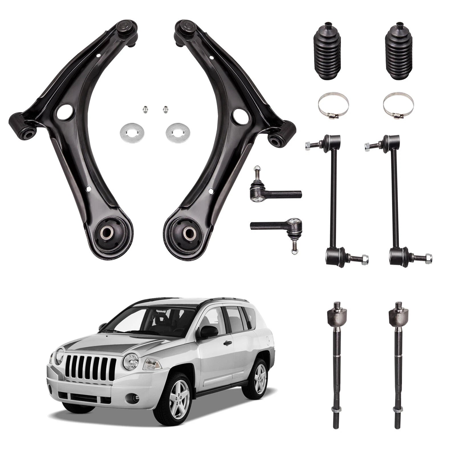 Front Lower Control Arm Set for Dodge Caliber Jeep Compass Patriot (2007-2017)