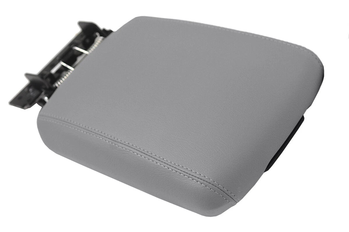 Leather Console Lid Armrest Cover for Kia Telluride (2020) - Gray