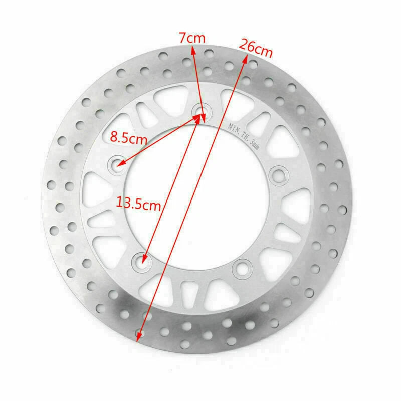Front Brake Disc Rotor for Suzuki AN250 M/S AN400 (2003–2009) AN650 (2003–2009)