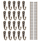 20 Pack Wall Mounted Coat Hooks with Screws