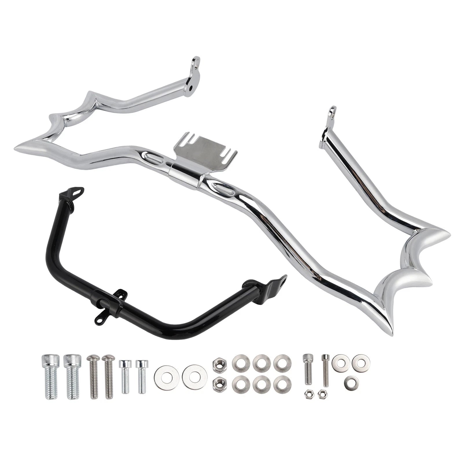 Bumper Engine Guard Crash Bar Kit for Harley Touring Road King