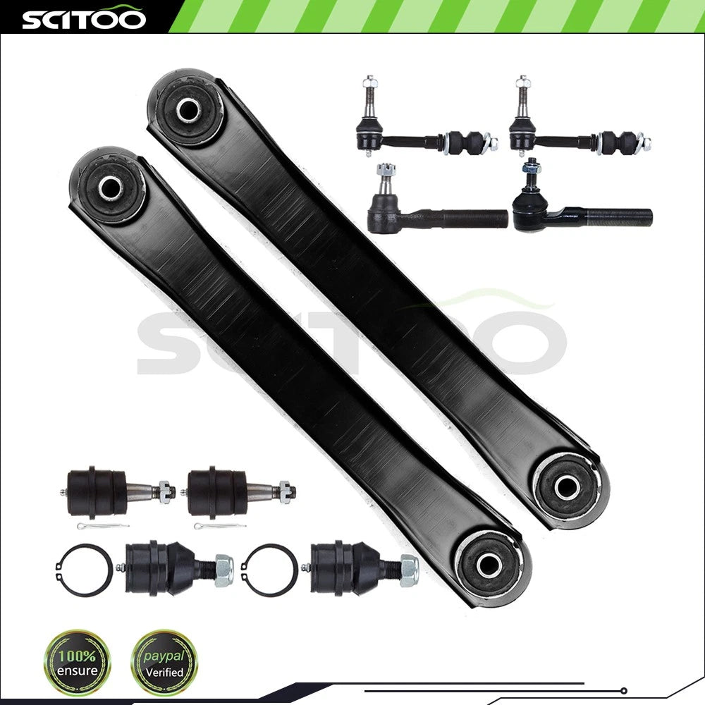 10Pcs Control Arm Ball Joint Tie Rod Sway Bar for Dodge Ram 1500 (2000–2001)