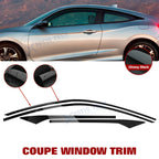 Chrome Delete Blackout Window Precut Vinyl Cover for Honda Civic (2016–2021)