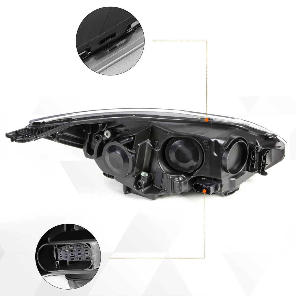 Smoked Lens Side Corner Headlight/Lamp for Ford Focus (2012–2014)