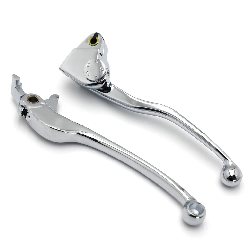 Chrome Brake Clutch Levers for Kawasaki Ninja 650 Z650 Z900 (2017–2023)