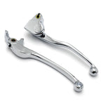 Chrome Brake Clutch Levers for Kawasaki Ninja 650 Z650 Z900 (2017–2023)