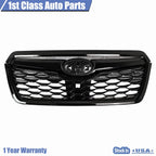 Gloss Black Front Bumper Grille for Subaru Forester (2019-2021)