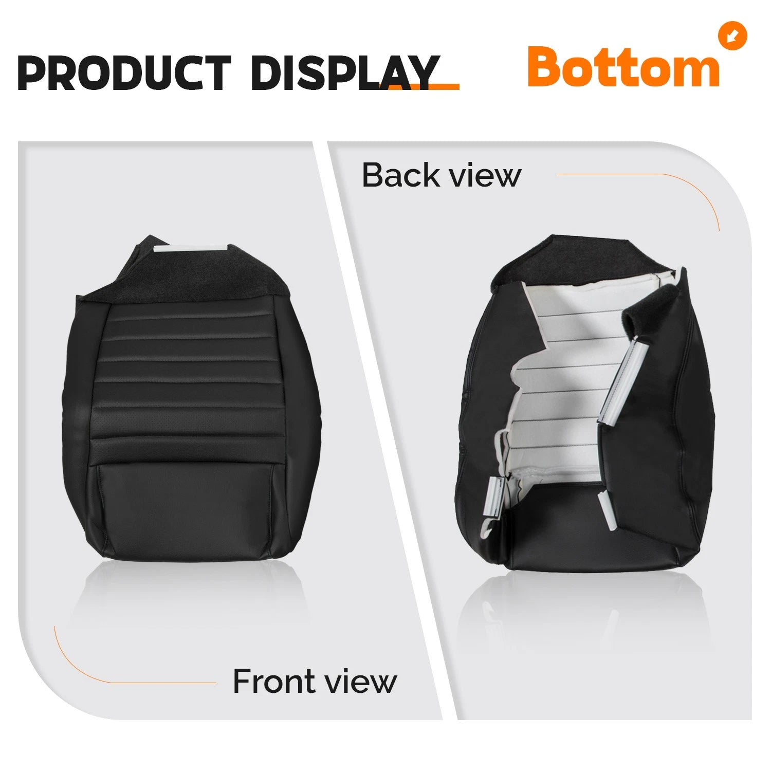 Driver Bottom-Top Perforated Seat Cover for Ford Mustang GT (2005–2009)