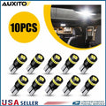 10x LED T10 Bulbs for AUXITO (194, 168)