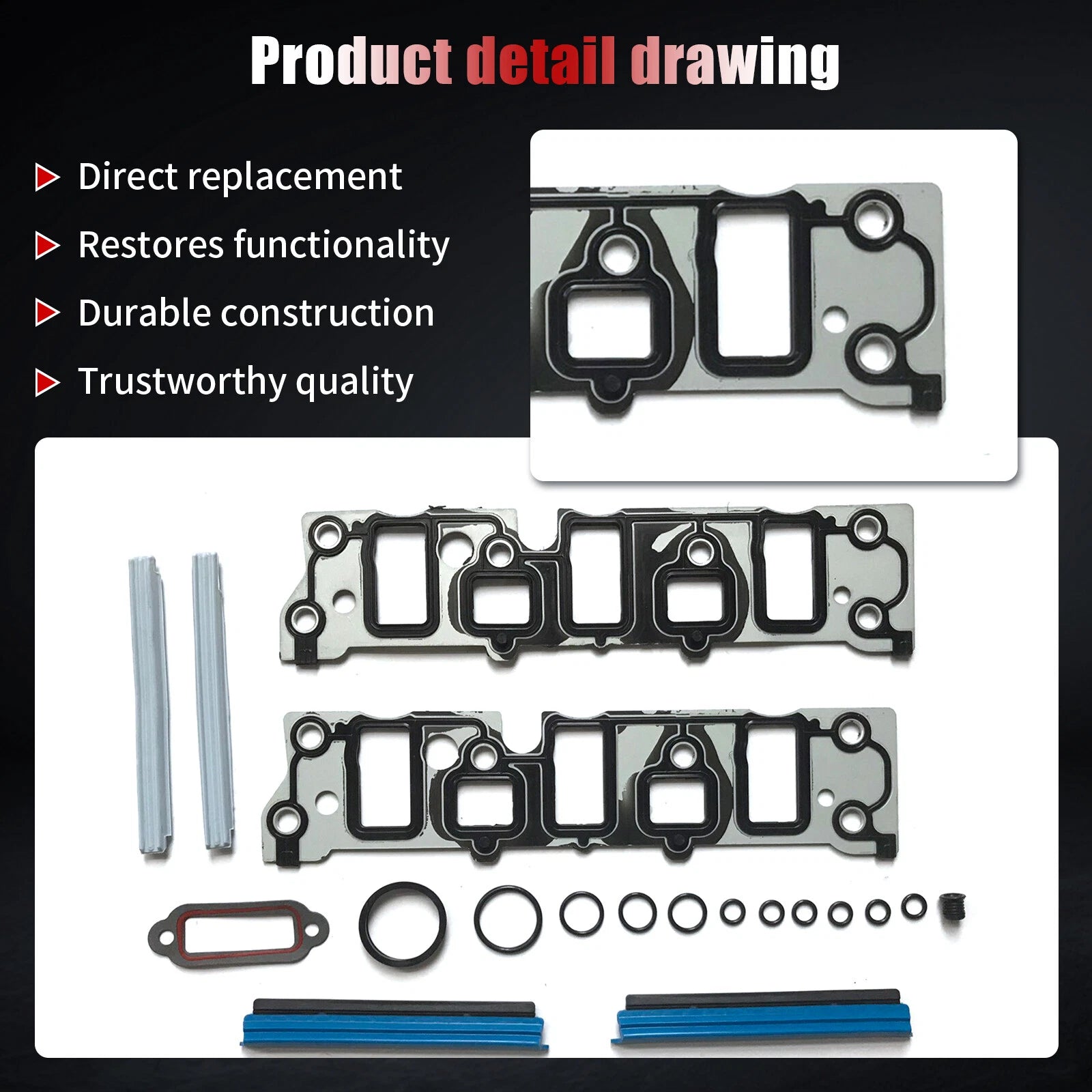 Engine Intake Manifold Gasket for Chevrolet Camaro Impala (1995-2005)