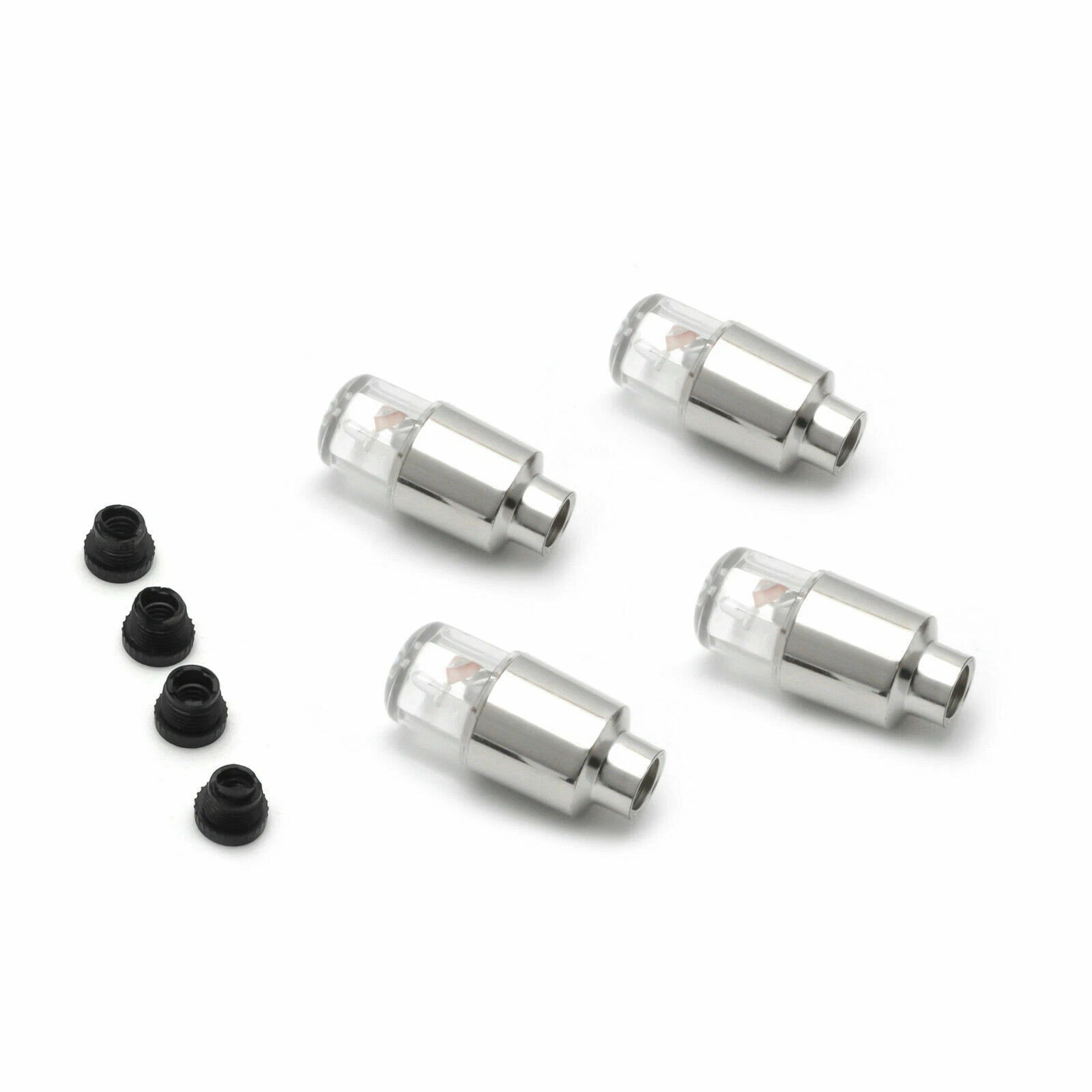 Red LED Wheel Tire Valve Stem Cap Lights for Car Motorcycle Bike (-)