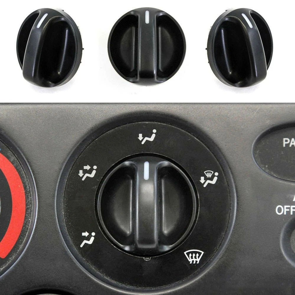Set of 3 Control Knobs for Toyota Tundra (2000–2006)