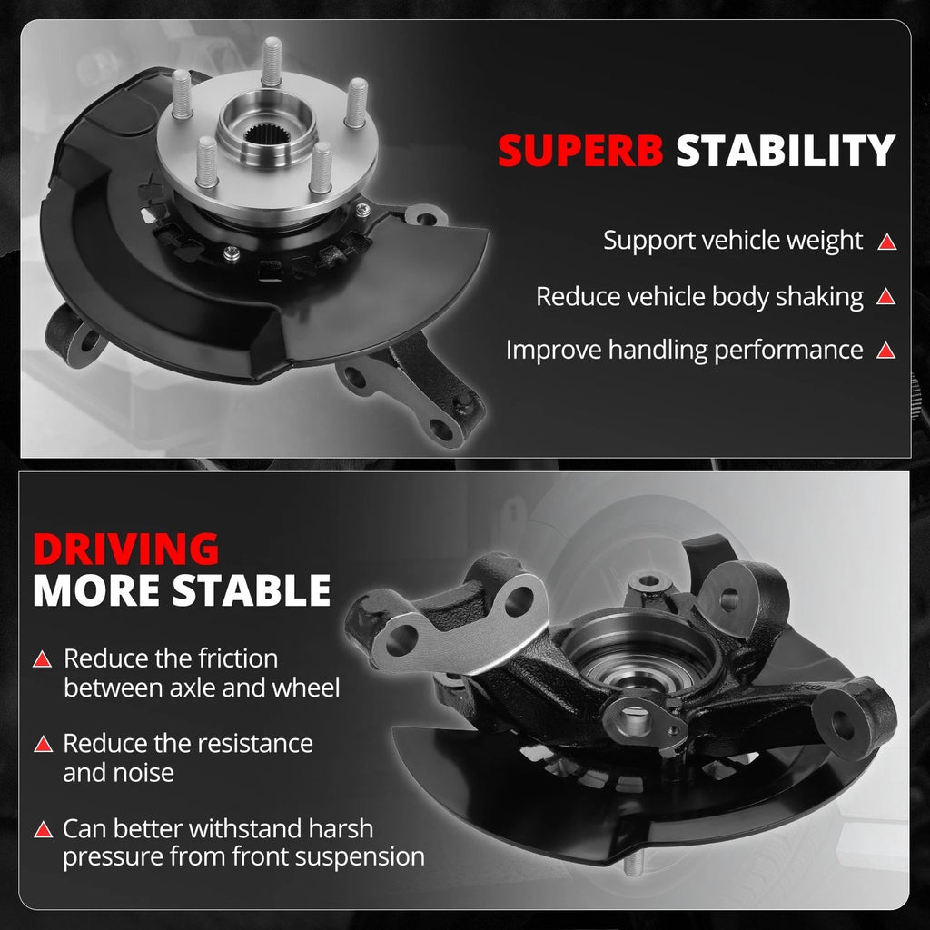 Front Left Loaded Wheel Bearing Hub Knuckle for Toyota Camry (2004–2006)