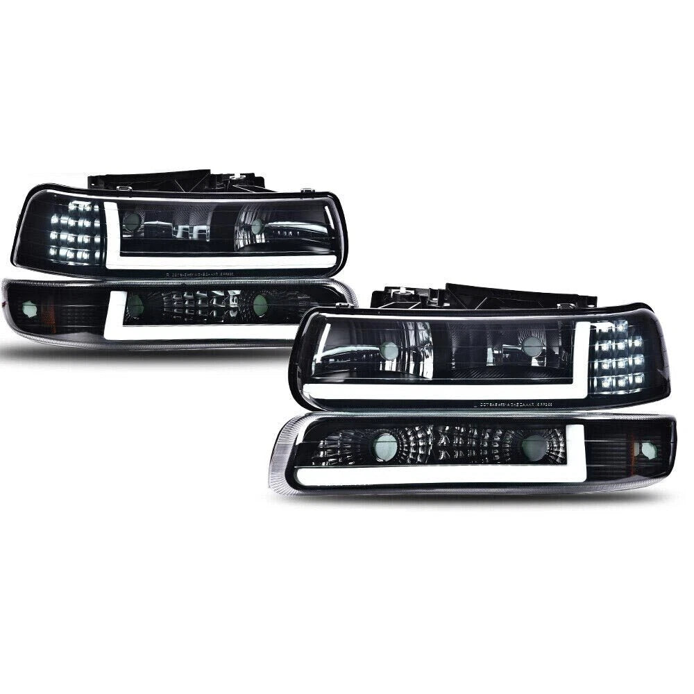 LED DRL Headlights and Bumper Lamps for Chevy Silverado, Tahoe (1999–2006)