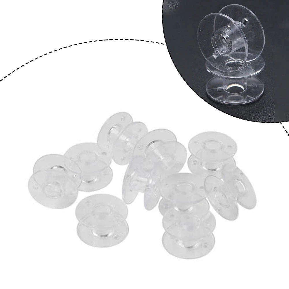 Set of 4 Plastic Bobbins for Brother, Viking, Singer (#2518P, SA156, X52800150)