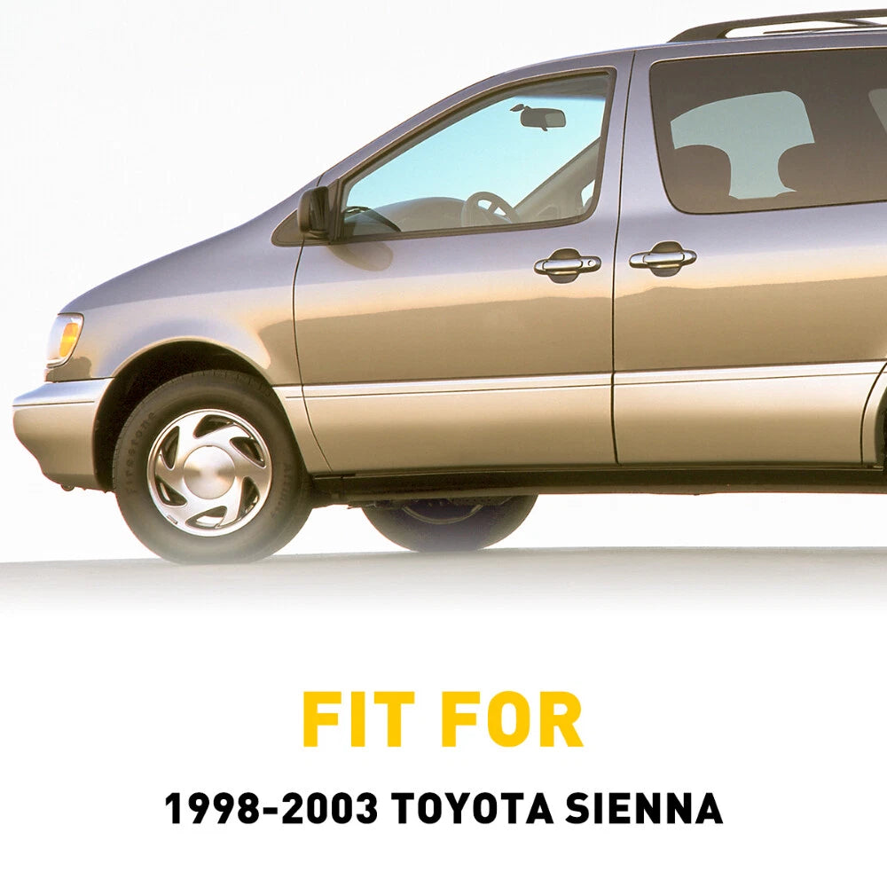 Set of 4 Exterior Door Handles for Toyota Sienna (1998–2003)