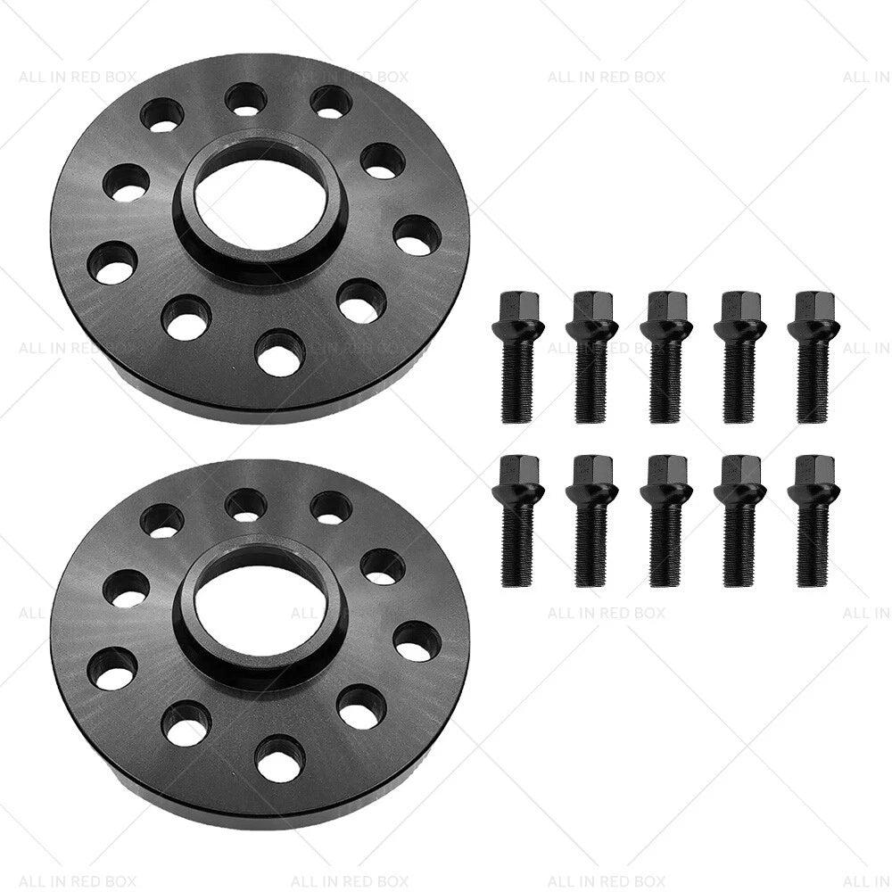 2X 15mm Hubcentric Wheel Spacers 5x112 for VW Golf GTI R R32 (MK4-MK7)