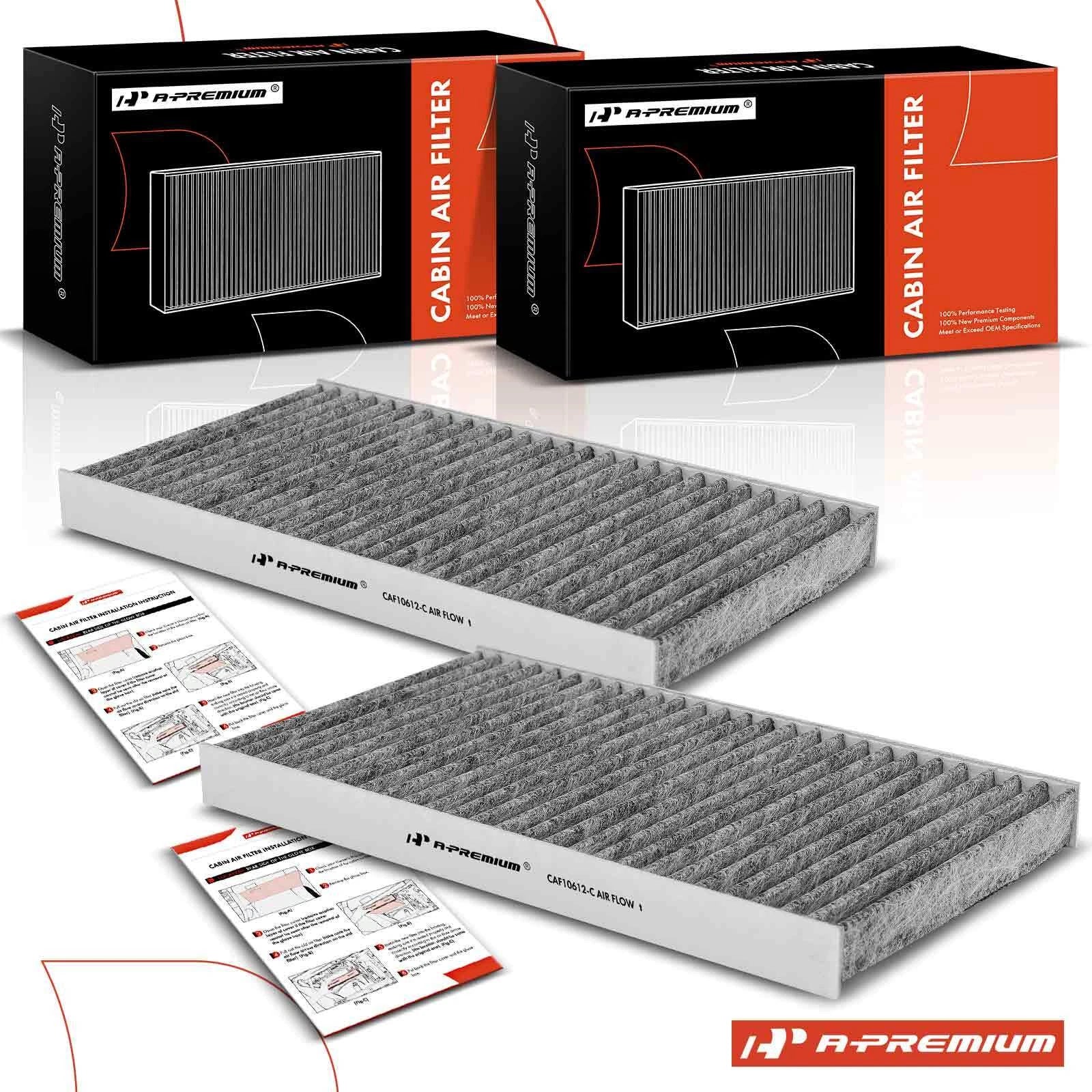 2X Activated Carbon Cabin Air Filter for Kia Sorento (2003–2009)