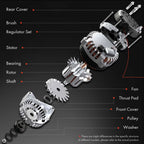 Alternator for Nissan Pathfinder (1997–2000) 90A 6-Groove Pulley 12V