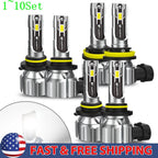 Set of 3 LED Fog Headlight Bulbs for Make Model