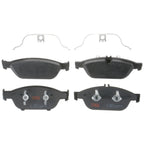 Set of 4 Disc Brake Pads for Mercedes-Benz E550 (2012–2014)