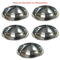 Stainless Hubcaps Plain Set for Ford Car and Ford Truck (1940–1948)