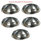 Stainless Hubcaps Plain Set for Ford Car and Ford Truck (1940–1948)