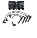 Ignition Wires Coil & 4 Spark Plugs Kit for Chevrolet Aveo LXT (2009–2010)