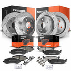 Drilled Brake Rotors & Ceramic Pads for Dodge Durango Ram 