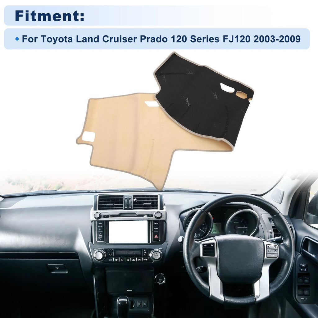 Dash Cover for Toyota Land Cruiser Prado 120 Series (2003–2009) Beige