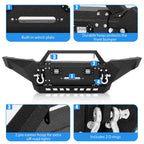 Front Bumper for Toyota Tacoma (2005–2015) with Winch Plate and LED Lights