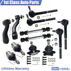 12pc Front Suspension Ball Joint Kit for Cadillac Chevrolet GMC Trucks (1995–2000)