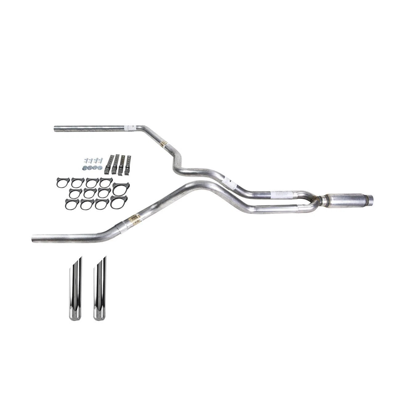 Dual Exhaust 2.5" MA Pipe Glass Pack Muffler for Ram (1994–2001)