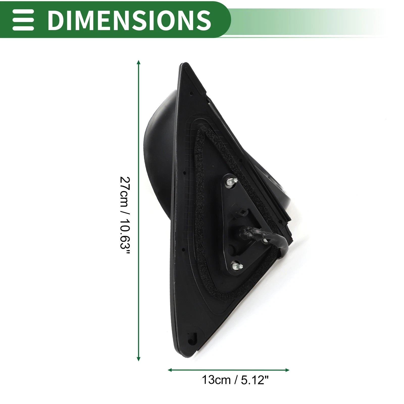 Right Side Door Mirror for Toyota Highlander (Heated)