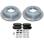 DuraGo Rear Rotors & Bosch QuietCast Ceramic Pads for Land Cruiser