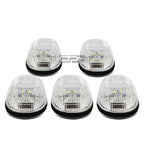 5Pcs Chrome Housing Blue LED Cab Roof Running Light for Dodge Ram (1999–2001)