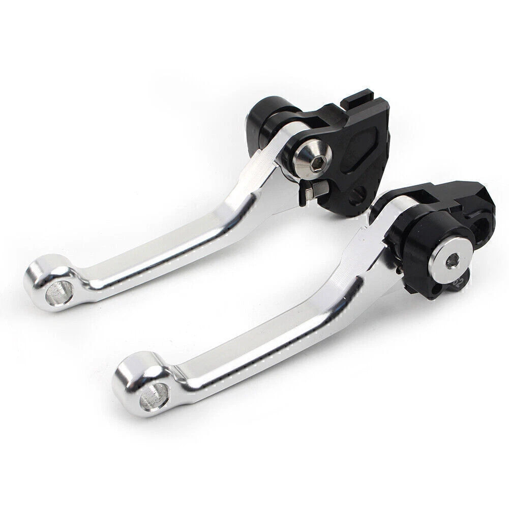 Brake Clutch Levers Set of 2 for RMZ450 (2005–2022) Silver Aluminum