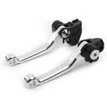 Brake Clutch Levers Set of 2 for RMZ450 (2005–2022) Silver Aluminum