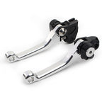 Brake Clutch Levers Set of 2 for RMZ450 (2005–2022) Silver Aluminum